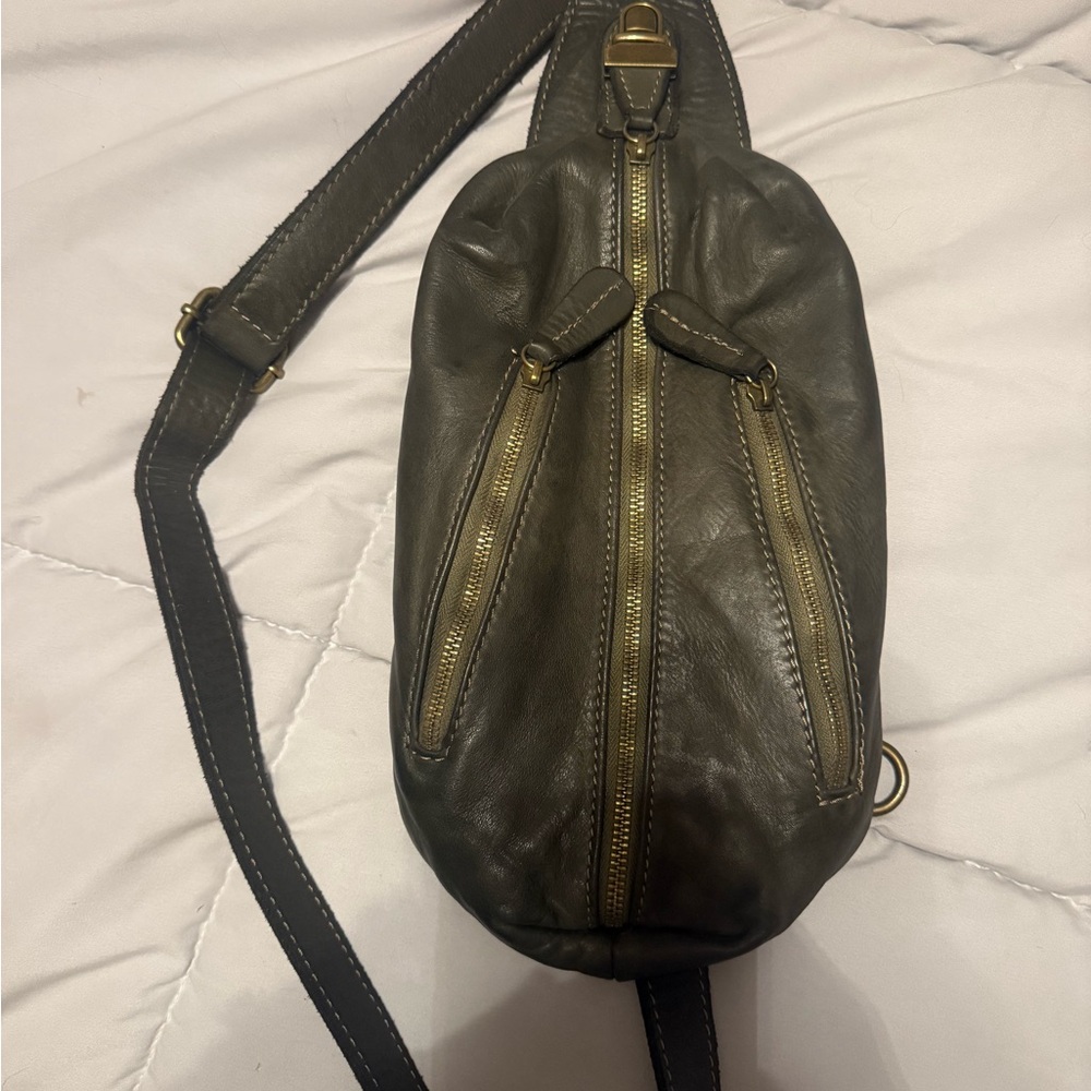 Sundance Olive Leather  Bag